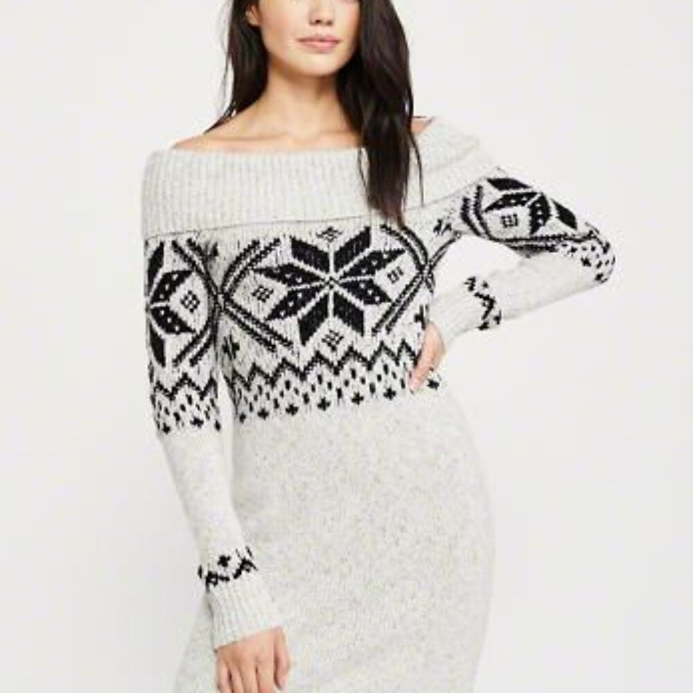 Abercrombie knit off-shoulder dress
